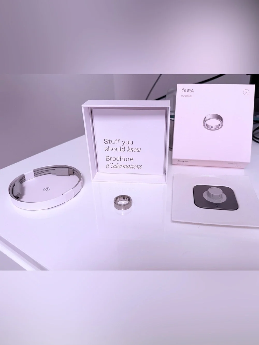 Oura Ring Gen 4 Smart Ring - size 7 - Silver Finish